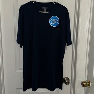 Dickies Men's Crewneck Pocket Tee in Navy with Blue Patch